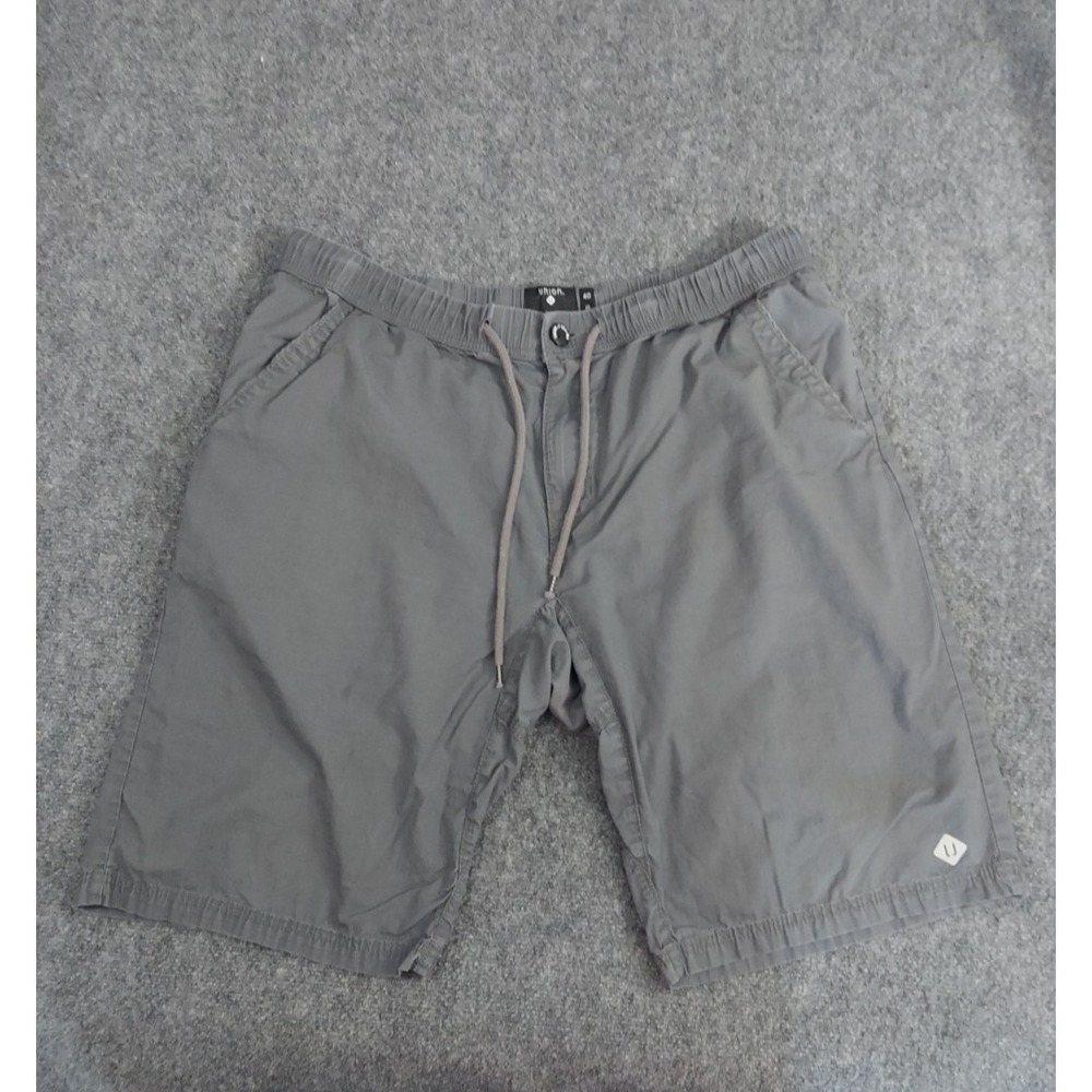 Union Seattle Shorts Mens 40 Gray Drawstring Gusset ripstop Hiking Outdoor
